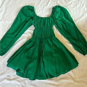 Princess Polly Vibrant Green Ruched Dress